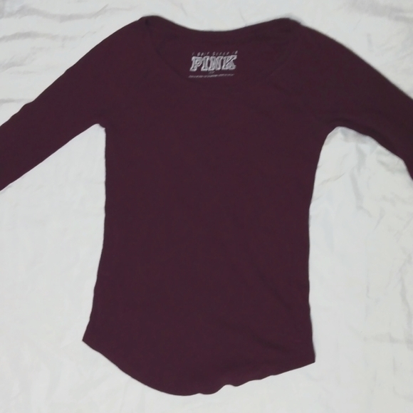 EUC PINK VICTORIA SECRET LONG SLEEVE LOUNGE SHIRT - Picture 4 of 4